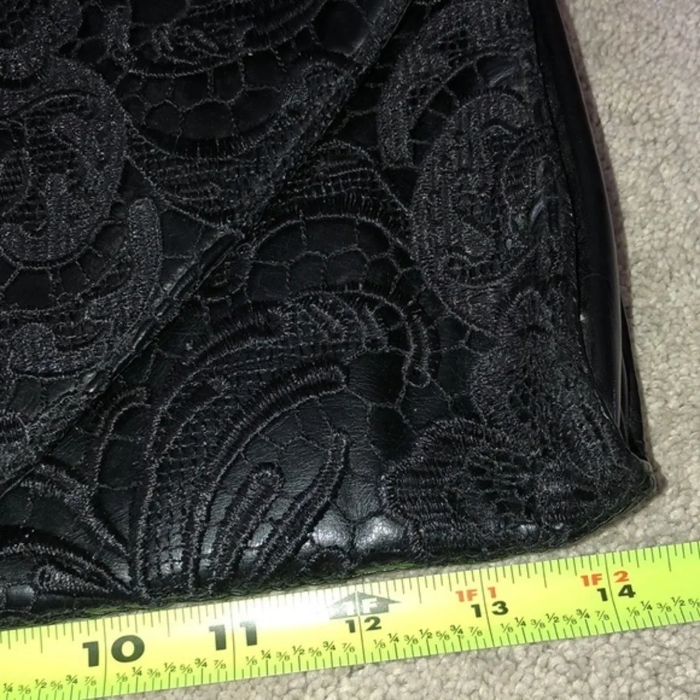 Jessica Simpson‎ Large Holiday Envelope Clutch Bag Black B